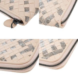 Bottega Veneta Intrecciato Long Zip  Wallet Leather