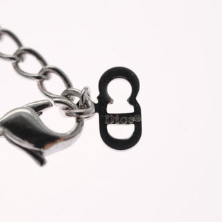 Christian Dior Trotter Motif Necklace Engraved Metal