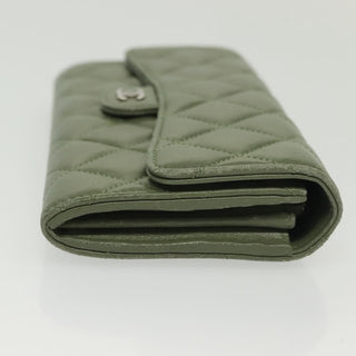 Chanel CC Gusset Classic Flap Wallet Quilted Lambskin