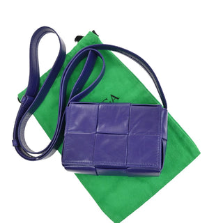 Bottega Veneta Cassette Crossbody Bag Maxi Intrecciato Fringe Leather