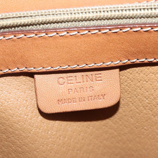 Celine Vintage Convertible Top Handle Bag Macadam Coated Canvas