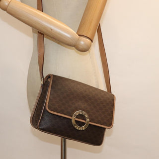 Celine Macadam Shoulder Bag PVC Leather
