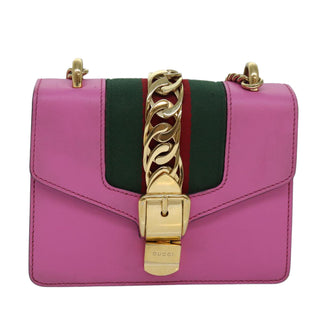 Gucci Sylvie Chain Shoulder Bag Leather