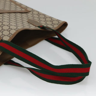 Gucci Vintage Web Strap Tote GG Coated Canvas