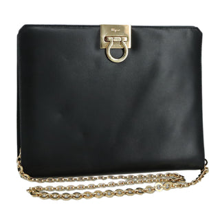 Salvatore Ferragamo Gancini Shoulder Bag Leather