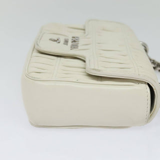 Prada Chain Flap Shoulder Bag Nappa Gaufre