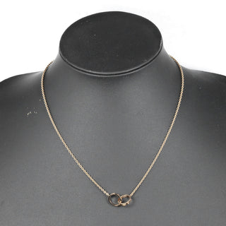 Cartier Love Interlocking Necklace 18K Rose Gold