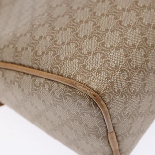 Celine Vintage Macadam Shoulder Bag Canvas and Leather