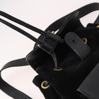 Gucci Vintage Bamboo Backpack Suede