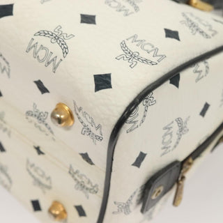 MCM Visetos Handbag Canvas and Leather