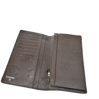 Chanel Cambon Zip Around Wallet Quilted Lambskin