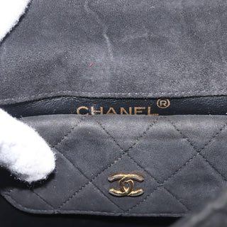 Chanel Vintage Clutch Pleated Leather