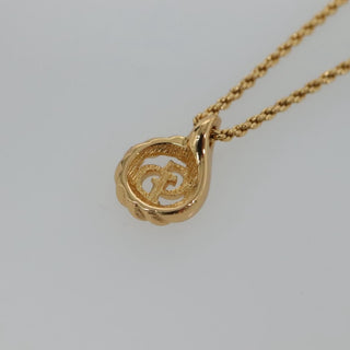 Christian Dior CD Logo necklace Metal