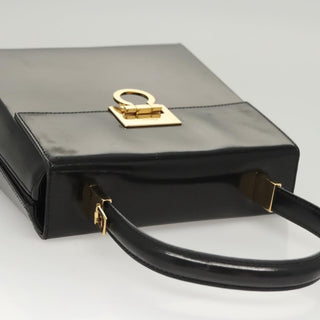 Salvatore Ferragamo Gancini Convertible Top Handle Bag Patent Leather