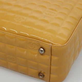 Chanel Chocolate Bar CC Tote Quilted Patent