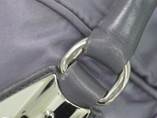 Prada Buckle Dome Satchel Tessuto