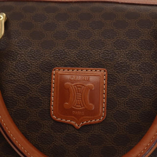 Celine Vintage Boston Bag Macadam Coated Canvas