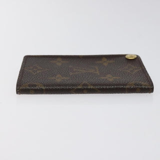 Louis Vuitton Porte Cartes Pression Card Case Monogram Canvas