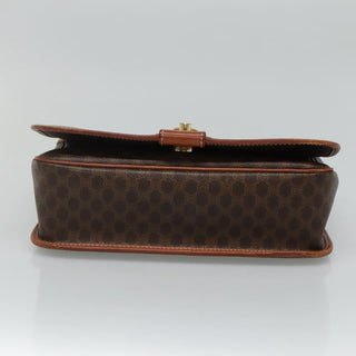 Celine Vintage Macadam Shoulder Bag Canvas and Leather