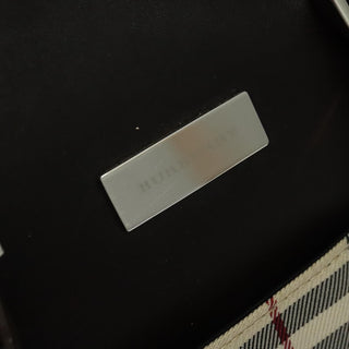 Burberry Vintage Zip Around Duffle Bag House Check Canvas