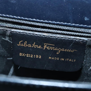 Salvatore Ferragamo Gancini Convertible Top Handle Bag Leather