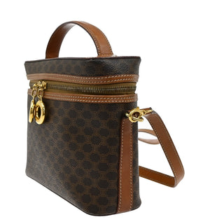 Celine Vintage Macadam Shoulder Bag Canvas