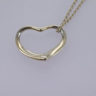 Tiffany & Co. Elsa Peretti Open Heart Pendant Necklace Sterling Silver