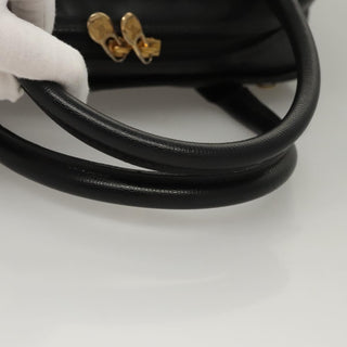 Celine Circle Logo Handbag Leather