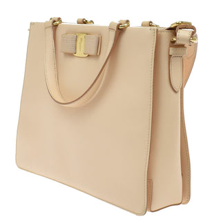 Salvatore Ferragamo Vara Bow Top Handle Convertible Tote Leather