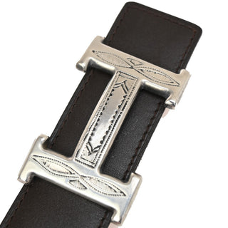 Hermes Touareg H Reversible Belt Leather