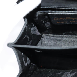 Salvatore Ferragamo Gancini Convertible Top Handle Bag Suede