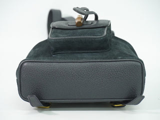 Gucci Vintage Bamboo Backpack Suede