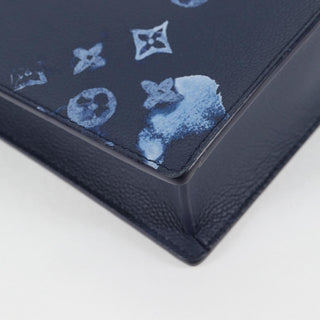 Louis Vuitton Sac Plat Zipped Bag Limited Edition Monogram Ink Watercolor Leather