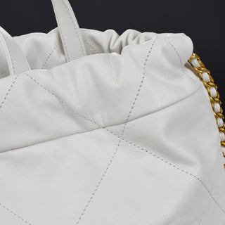 Chanel 22 Chain Backpack Quilted Calfskin