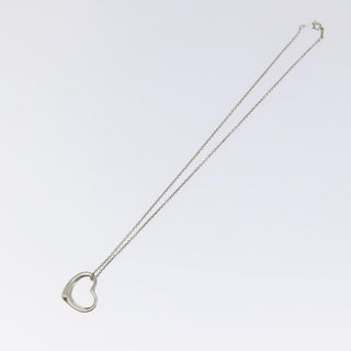 Tiffany & Co. Elsa Peretti Open Heart Pendant Necklace Sterling Silver