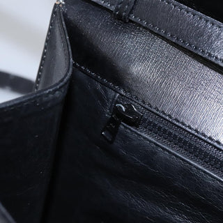 Celine Vintage Circle Logo Crossbody Bag Leather