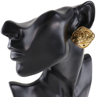 Chanel Vintage CC Earrings Metal