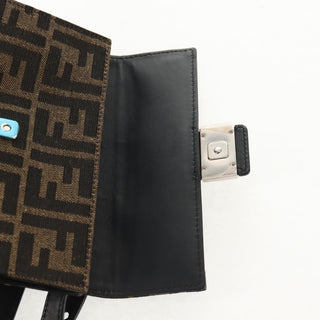 Fendi Baguette Convertible Belt Bag Zucca canvas