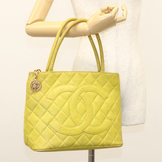 Chanel Medallion Tote Quilted Caviar