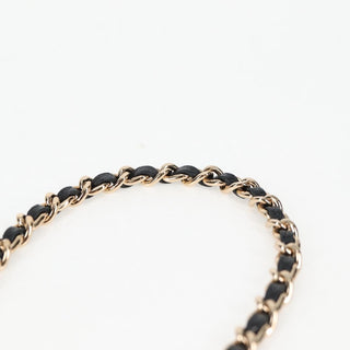 Chanel Foldable Tote Bag with Chain Quilted Caviar with Printed Nylon