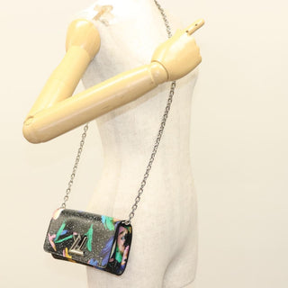 Louis Vuitton Twist Chain Wallet Limited Edition Printed Leather