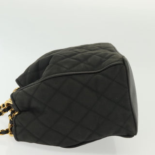 Chanel Vintage Drawstring Chain Bucket Bag Quilted Canvas