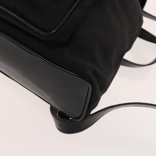 Gucci Vintage Bamboo Backpack Nylon and Patent Leather