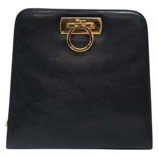 Salvatore Ferragamo Gancini Shoulder Bag Leather