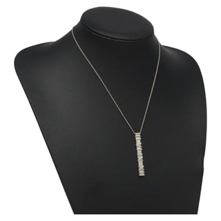 Tiffany & Co. Atlas Bar Pendant Necklace Silver 925