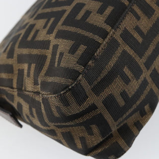 Fendi Vintage Pocket Shoulder Bag Zucca Canvas