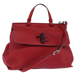 Gucci Bamboo Daily Top Handle Bag Leather