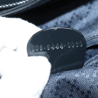 Gucci Vintage Bamboo Backpack Nylon and Patent Leather