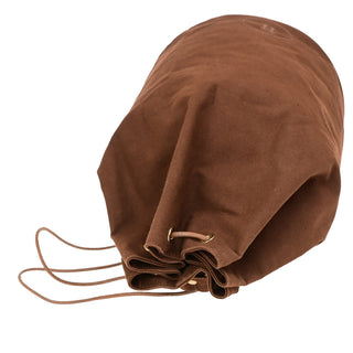 Hermes Polochon Mimile Drawstring Backpal Canvas