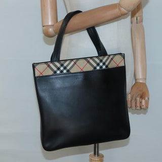 Burberry Nova Check Tote Canvas and Leather